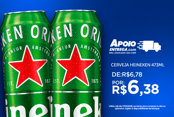 Heineken 330ml até 13/07